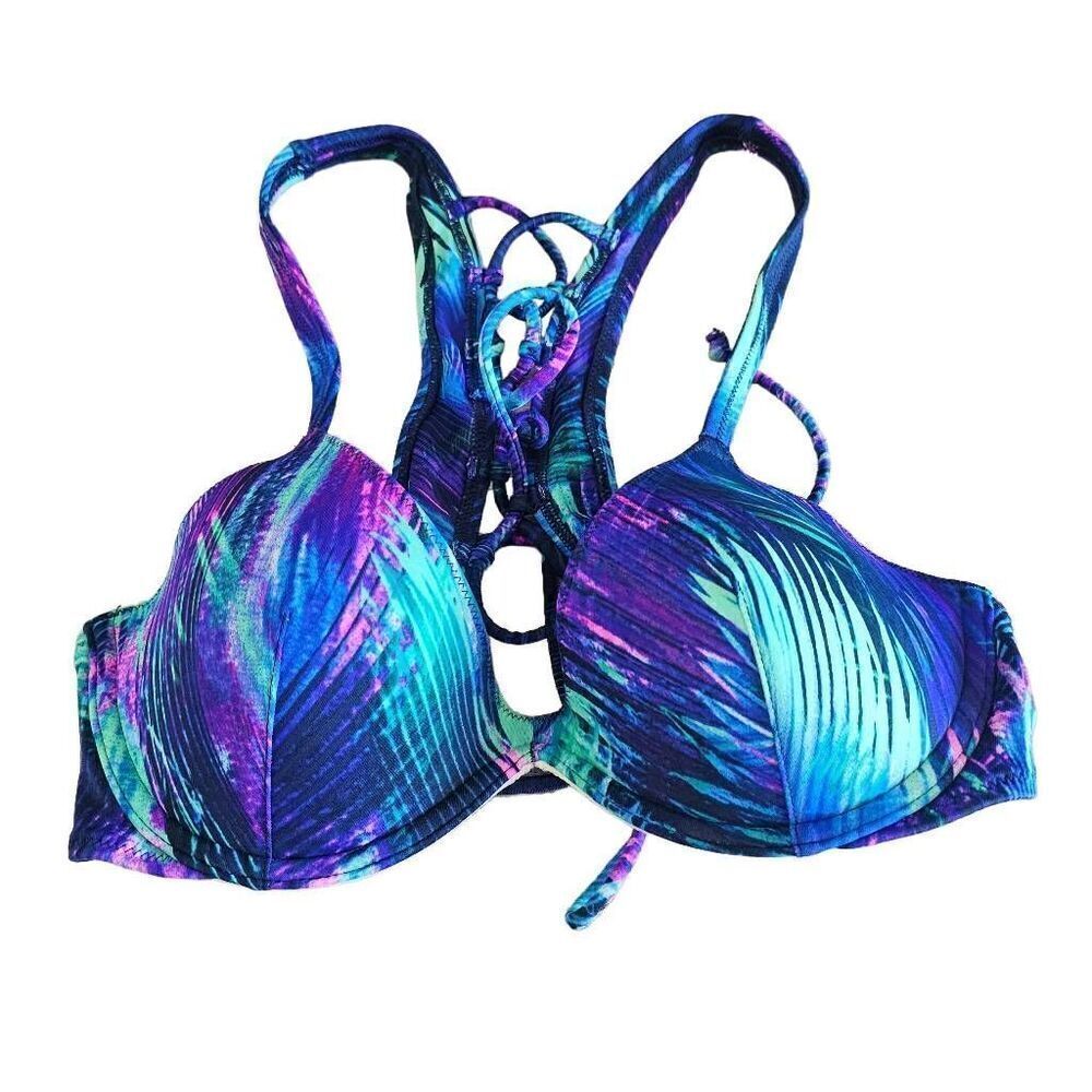 Pink victorias secret Sz S  multicolor swim top